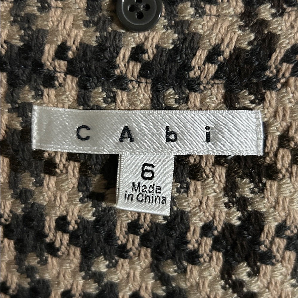 CAbi Houndstooth Patterned Jacket - image 2